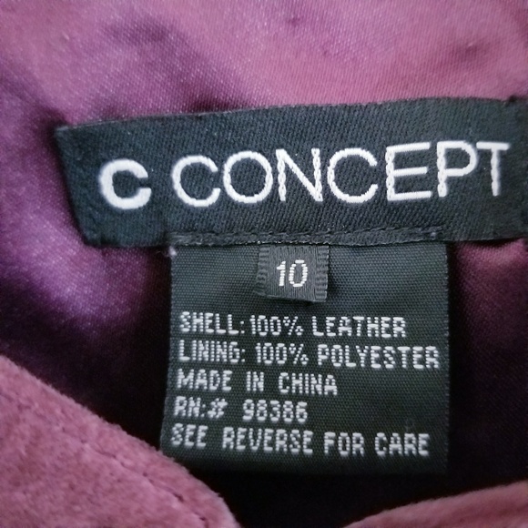 C Concept 100% Leather Jacket - Picture 6 of 8